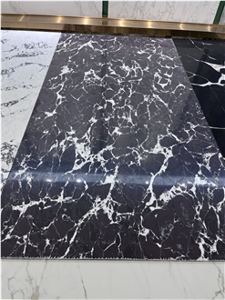 YUANDA Pearl Lava Black Engineered Quartz Slabs