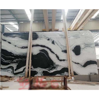 China Panda White Marble Slab Tiles