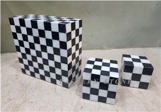 CHECKERBOARD CREMATION URNS, ASH URN, FUNERAL PRODUCTS