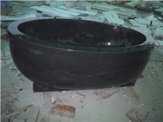 Black Marble Bath Tub