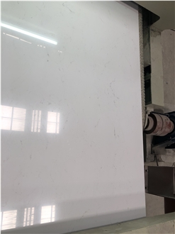 Artificial Snow White Engineered Marble