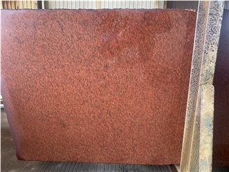 China Dyed Red Granite Slabs Floor Small