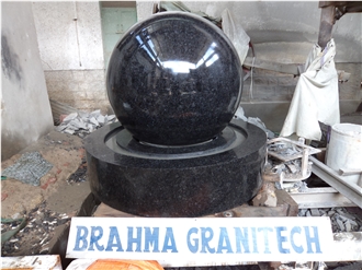 Granite Stone Floating Rolling Rotating Globe Fountain