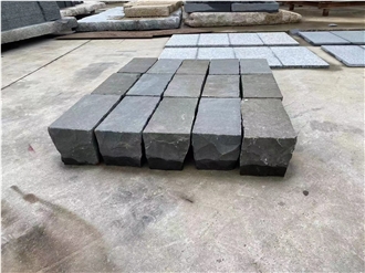 Black Basalt Lava Stone Paving Stone Cube Setts