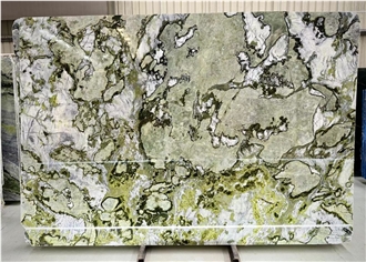 2024 Green Cold Ice Jade Marble Slab Tiles