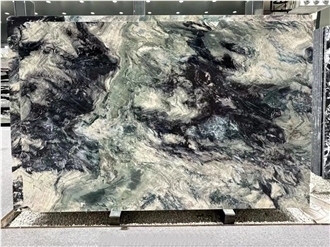 Decoration Green Valley Quartzite Slab For Wall Tiles