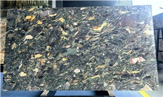 Luxurious Quatre Saisons Green Marble Slab For Floor Tile