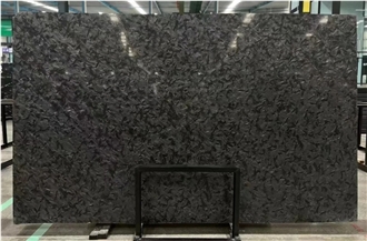 Polished Versace Black Granite Slab For Wall Tiles