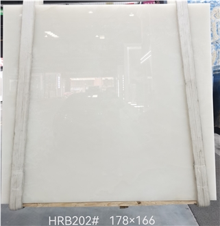 Top Quality Snow White Onyx Slab Tiles For Flooring Wall