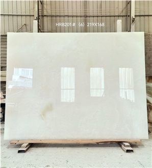 Top Quality Snow White Onyx Slab Tiles For Flooring Wall