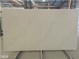 Marble Vein Quartz Slabs White Artificial Stone