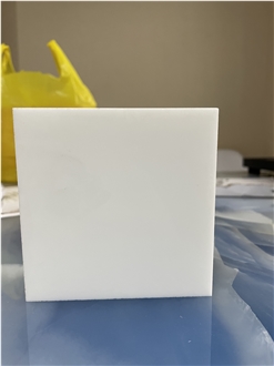 Pure White Nano Stone Slabs Crystallized Glass Tiles