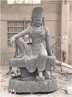 China Natural Granite Avalokitesvara Sculpture