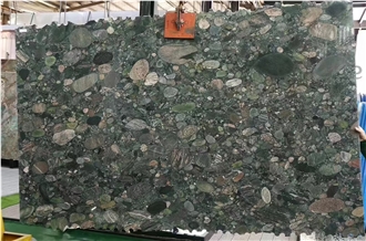 Verde Marinace Granite Slabs Calypso Green Tile