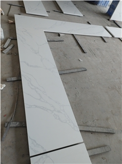 5012 Artificial  Stone Countertops Artificial White Quartz