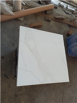 5052 Calacatta Leon Slab Tiles  Artificial Quartz Tiles