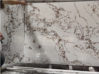 Artificial Stone Calacatta Borghini White Quartz Slabs