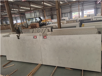 GOLDTOP 4044 Bianco Carrara White Quartz Slabs