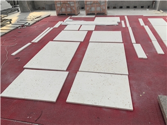 GOLDTOP OEM/ODM Flooring Tiles Ivory White Cheese Limestone