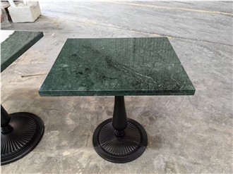 GOLDTOP OEM/ODM India Green Marble Square Table Tops