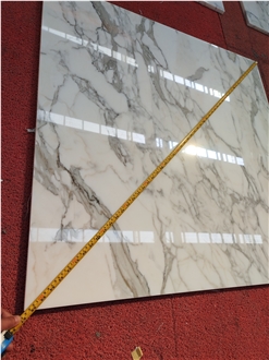 Natural Marble Italy Calacatta White Marble Slab Tiles