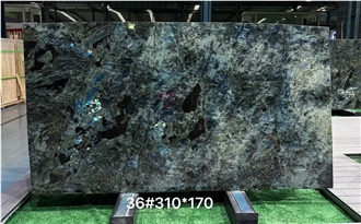 Nature Stone Blue Labradorite Granite Slabs For Wall