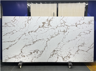 AQ0952 New Design Calacatta Glod Quartz Slabs