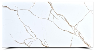 AQ86255 Calacatta Gold Lux Quartz Slabs