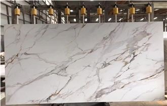 AQSY48-Oro White Stone Quartz Slabs