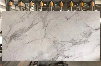 AQSYS78-White Quartz Slabs Artificial Stone