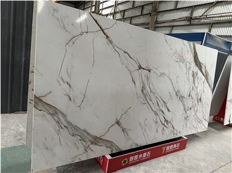 Ash Quartz - Calacatta White Quartz Slabs