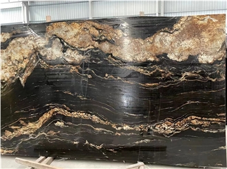 High Quality Black Taurus Granite Slabs From Brazil