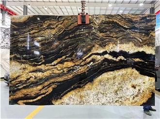 High Quality Black Taurus Granite Slabs From Brazil