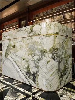 Ice Green Marble Slabs For Dinning Room And Wall