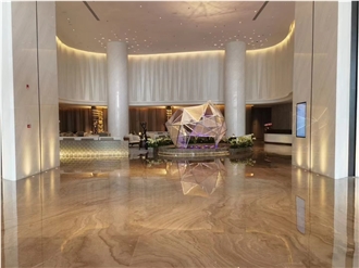 Obama Wood Marble Slabs For Hotel Floor Use