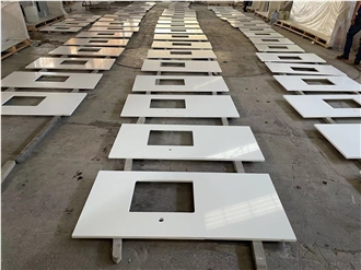 Artificial Quartz Vanity Tops Bathroom Tops