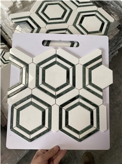 Natural Color Grey Marble Mosaic Tiles