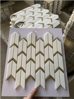 Natural White Marble Mosaic Tiles For Wall