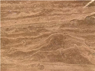 Fluted Noce Travertine Slabs For Kitchen Wall Facade Decor