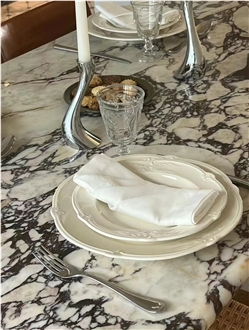 Breccia Calacatta Viola Bulgari Marble  Table Top