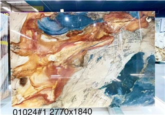 Luxury Dunhuang Impression Quartzite Slabs
