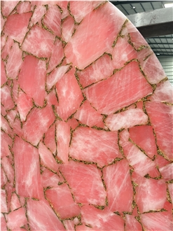 Pink Semipreciou Stone  Gemstone Slabs