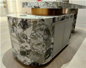 Ice Green Marble For Kitchen Countertop Home Decor Products