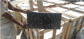 Coin Black Granite Polished Tiles For Flooring And Walls
