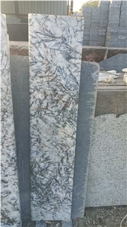 India Alaska White Polished Granite Steps