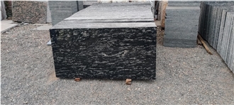 Markino Black Granite Cut-To-Size Polished Slabs.