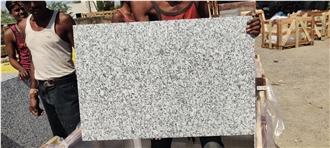 P White Granite Flamed Paving Stone Tiles