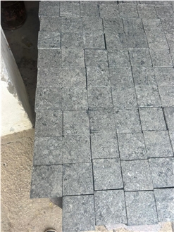 R Black Granite Cobbles