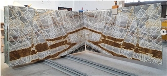 Polished Glaccy Marble Slabs