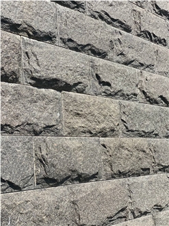 Ukrainian Gabbro Diabase Dark Magma Split Wall Stone